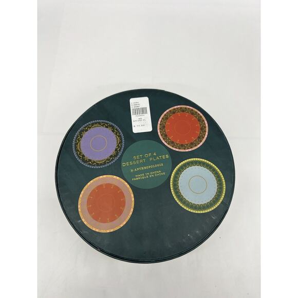 Anthropologie The Honora Stoneware Dessert Plate Set of 4 - Picture 10 of 11